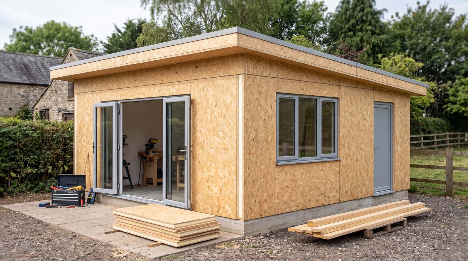 Workshop SIP shell concept with practical workspace
