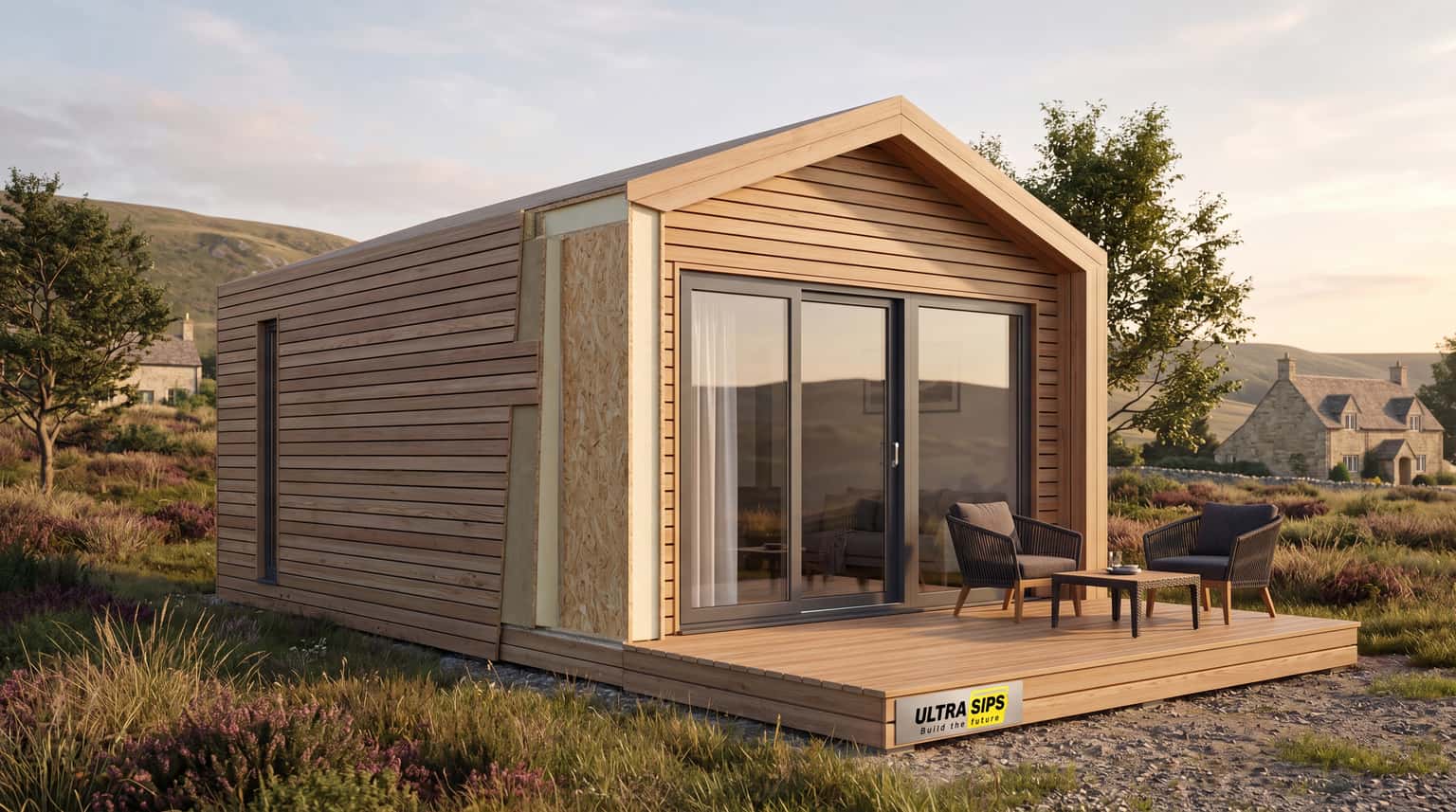 Tiny home and holiday pod SIP shell concept